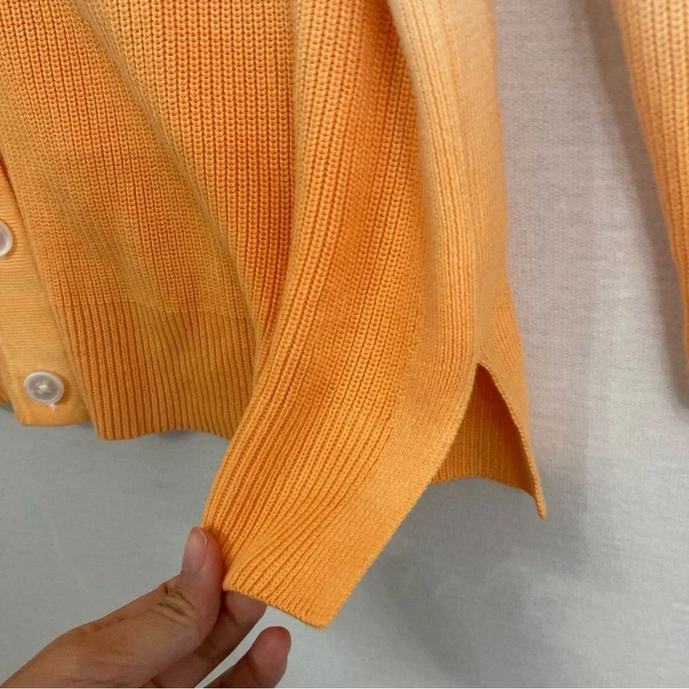 Talbots Color Block Colorful Knit Stretch‎ Long Sleeve Button Cardigan XL Petite - Picture 7 of 11